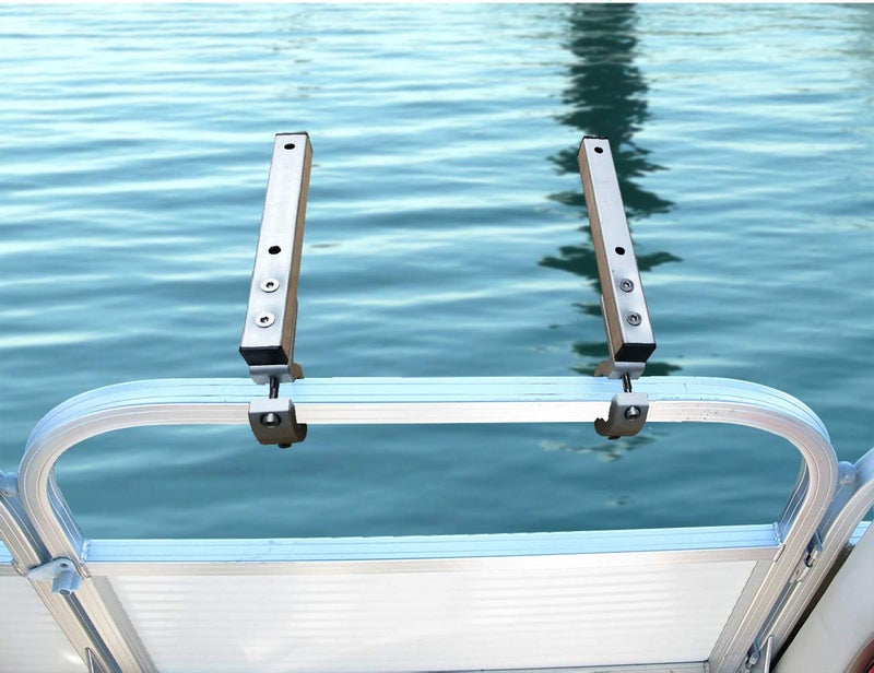 Brocraft Pontoon Grill Bracket/Boat Rail Mount Grill Bracket/BBQ Dual Extended Horizontal Rail Mounts - Image 4